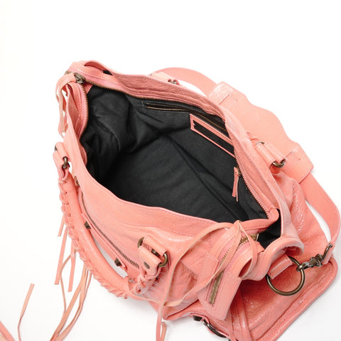 BALENCIAGA City 2WAY Coral Pink Shoulder Bag pink WS27434