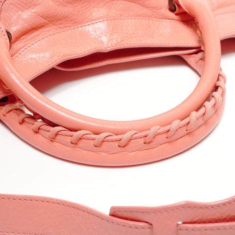 BALENCIAGA City 2WAY Coral Pink Shoulder Bag pink WS27434