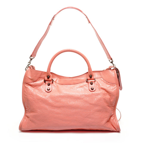 BALENCIAGA City 2WAY Coral Pink Shoulder Bag pink WS27434