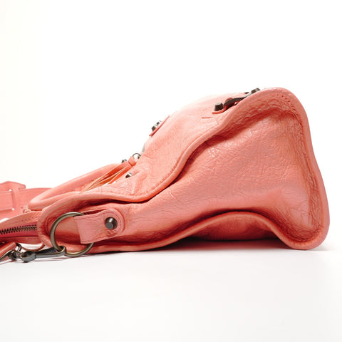 BALENCIAGA City 2WAY Coral Pink Shoulder Bag pink WS27434