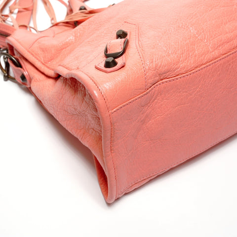 BALENCIAGA City 2WAY Coral Pink Shoulder Bag pink WS27434