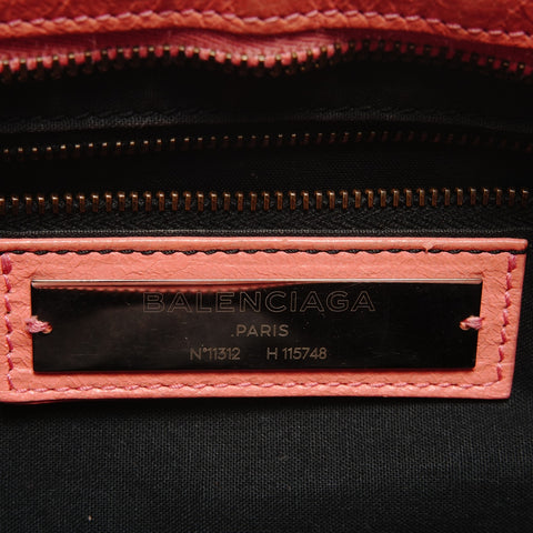 BALENCIAGA City 2WAY Coral Pink Shoulder Bag pink WS27434