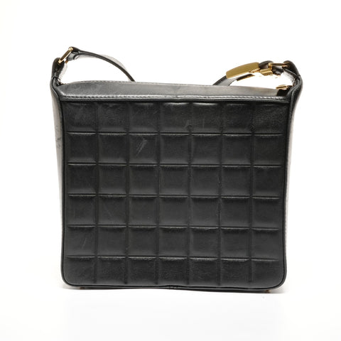 CHANEL Chocolate bar No. 7 Shoulder Bag black WS27435