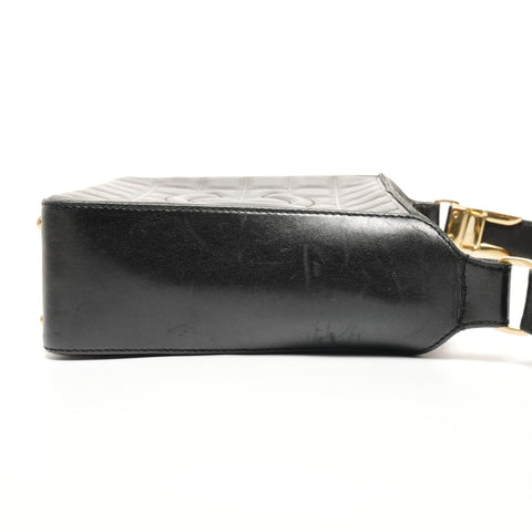 CHANEL Chocolate bar No. 7 Shoulder Bag black WS27435