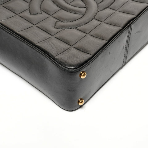 CHANEL Chocolate bar No. 7 Shoulder Bag black WS27435