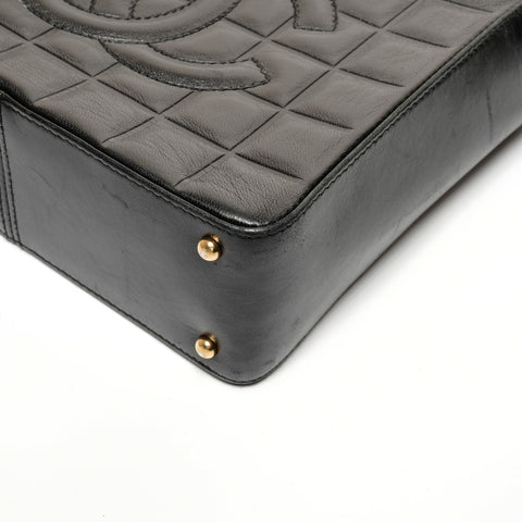 CHANEL Chocolate bar No. 7 Shoulder Bag black WS27435