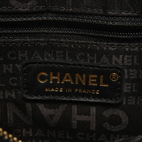 CHANEL Chocolate bar No. 7 Shoulder Bag black WS27435
