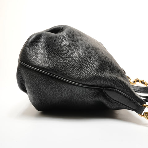Miu Miu Leather Vitello Carib 2WAY Shoulder Bag black WS27437