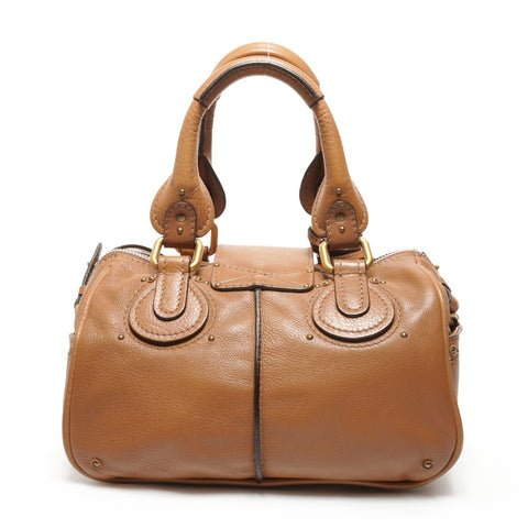 Chloe Paddington Leather 2WAY Shoulder Bag beige WS27438