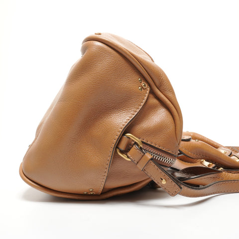 Chloe Paddington Leather 2WAY Shoulder Bag beige WS27438
