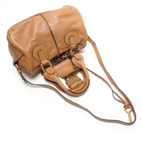 Chloe Paddington Leather 2WAY Shoulder Bag beige WS27438