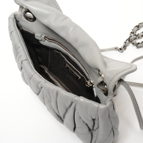 Miu Miu Materasse Shoulder Bag gray WS27440