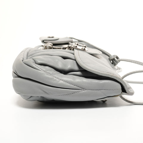 Miu Miu Materasse Shoulder Bag gray WS27440