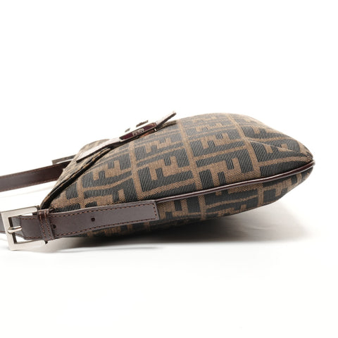 FENDI Zucca Mamma Bucket Shoulder Bag Brown WS27441