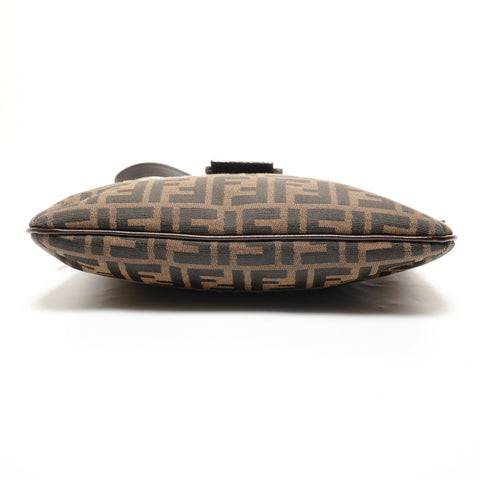 FENDI Zucca Mamma Bucket Shoulder Bag Brown WS27441
