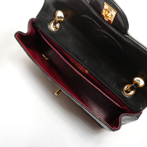 CHANEL Chain with matrasse pouch Shoulder Bag black WS27442