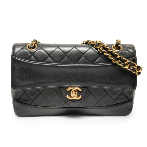 CHANEL Chain with matrasse pouch Shoulder Bag black WS27442