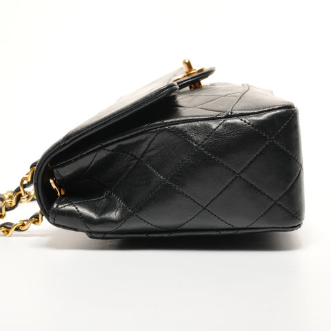 CHANEL Chain with matrasse pouch Shoulder Bag black WS27442
