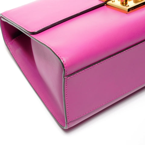 GUCCI Padlock Leather Chain Shoulder Bag pink WS27443