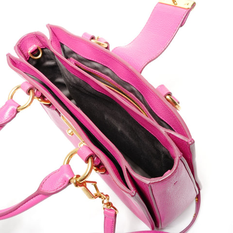 Miu Miu Madras Leather 2WAY Shoulder Bag pink WS27447