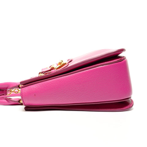 Miu Miu Madras Leather 2WAY Shoulder Bag pink WS27447