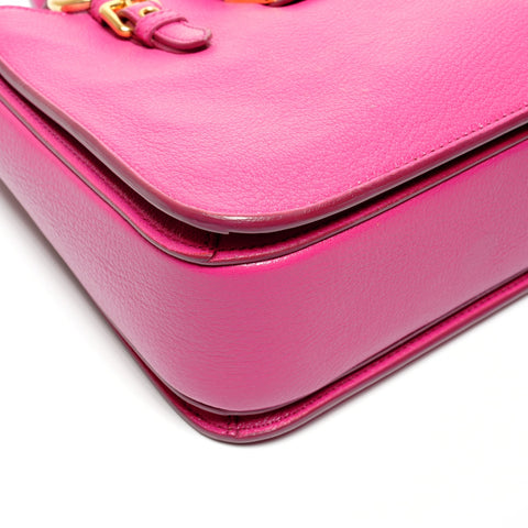 Miu Miu Madras Leather 2WAY Shoulder Bag pink WS27447