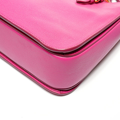 Miu Miu Madras Leather 2WAY Shoulder Bag pink WS27447