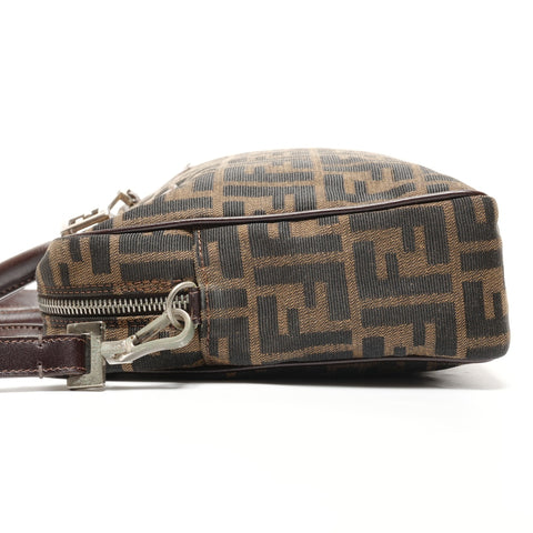 FENDI Zucca Canvas 2way Handbag Brown WS27448