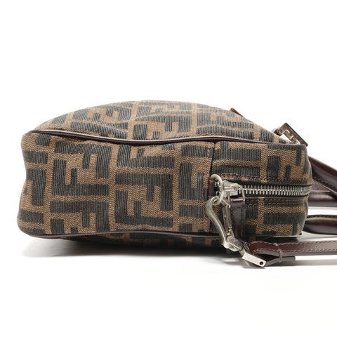 FENDI Zucca Canvas 2way Handbag Brown WS27448