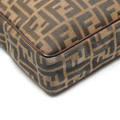 FENDI Zucca Canvas 2way Handbag Brown WS27448