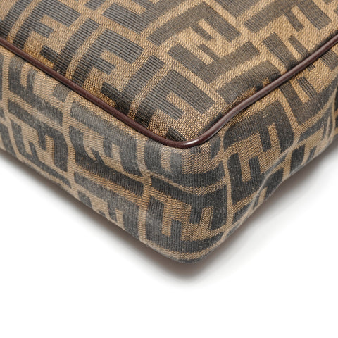 FENDI Zucca Canvas 2way Handbag Brown WS27448