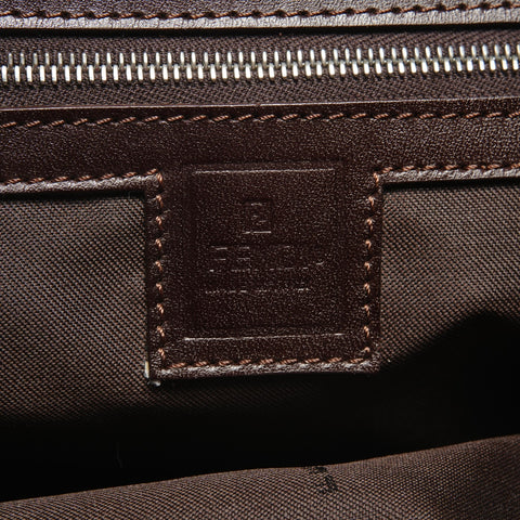 FENDI Zucca Canvas 2way Handbag Brown WS27448