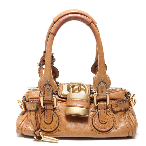 Chloe Paddington Leather 2WAY Handbag beige WS27452
