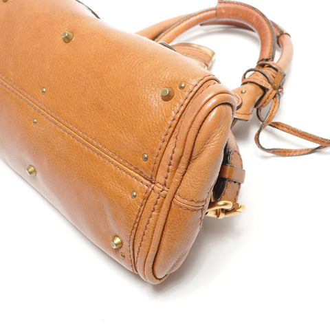 Chloe Paddington Leather 2WAY Handbag beige WS27452