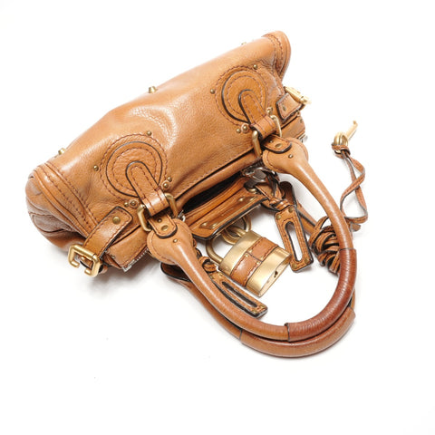 Chloe Paddington Leather 2WAY Handbag beige WS27452