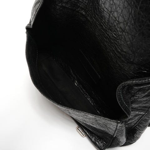 BALENCIAGA Wrinkle-finished body bag Shoulder Bag black WS27453