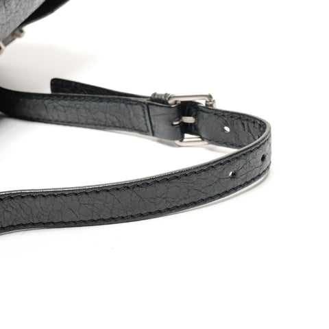 BALENCIAGA Wrinkle-finished body bag Shoulder Bag black WS27453