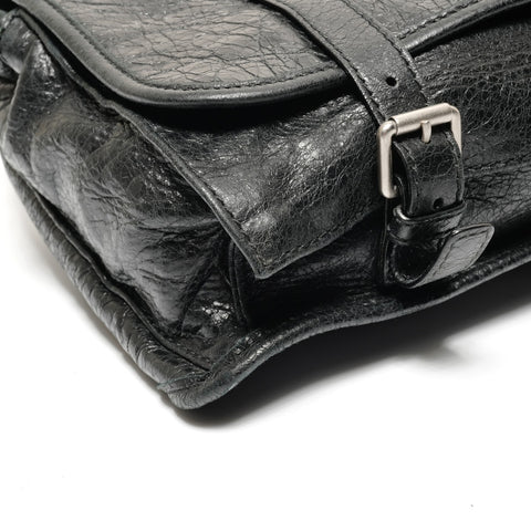 BALENCIAGA Wrinkle-finished body bag Shoulder Bag black WS27453