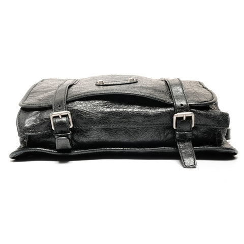 BALENCIAGA Wrinkle-finished body bag Shoulder Bag black WS27453