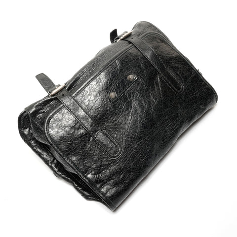 BALENCIAGA Wrinkle-finished body bag Shoulder Bag black WS27453