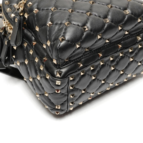 VALENTINO Studded leather Backpack  Daypack black WS27454