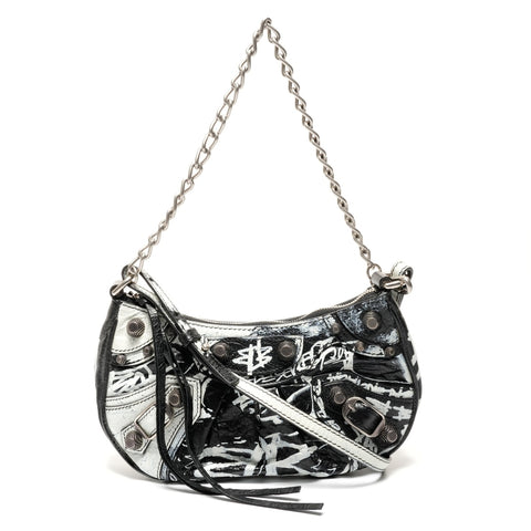 BALENCIAGA Le Cagoule Mini Shoulder Bag black WS27456
