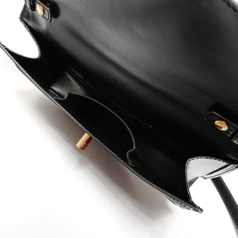 LOUIS VUITTON Epi Prebourg Shoulder Bag black WS27457