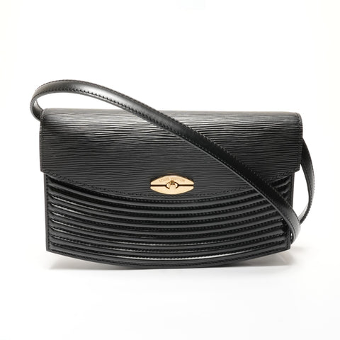 LOUIS VUITTON Epi Prebourg Shoulder Bag black WS27457