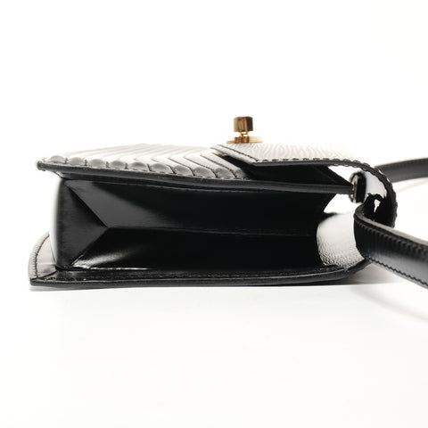 LOUIS VUITTON Epi Prebourg Shoulder Bag black WS27457