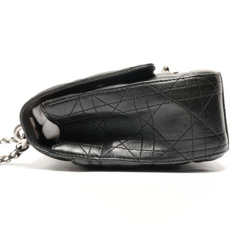 Christian Dior Miss Dior Cannage New Rock Chain Shoulder Bag black WS27459