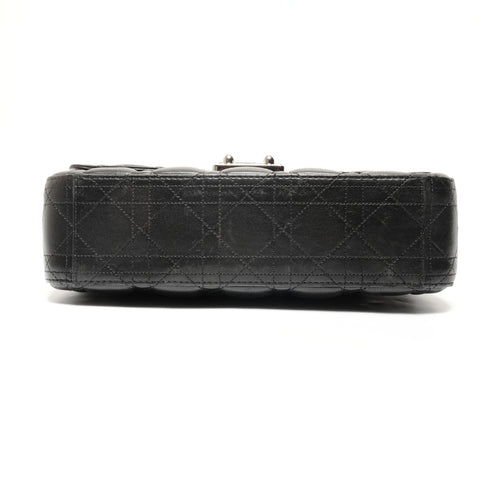 Christian Dior Miss Dior Cannage New Rock Chain Shoulder Bag black WS27459