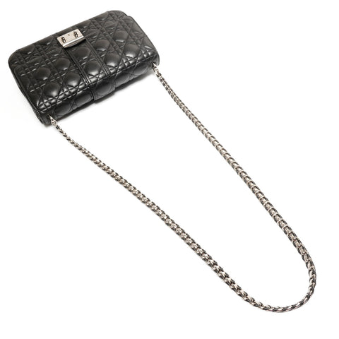 Christian Dior Miss Dior Cannage New Rock Chain Shoulder Bag black WS27459