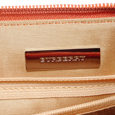 BURBERRY Nova Check Canvas Leather Handbag beige WS27460