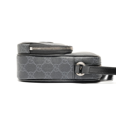 GUCCI GG Supreme Interlocking G Shoulder Bag black WS27462